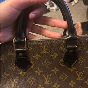 Louis Vuitton Brown and Gold Shoulder Bag